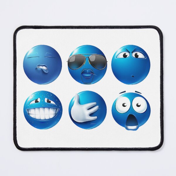 Item preview, Blue Emoji designed and sold by pun-yetuh.