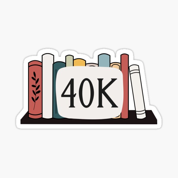 Item preview, 40 Thousand Word Count NaNoWriMo Sticker Design designed and sold by KeelasChronicle.