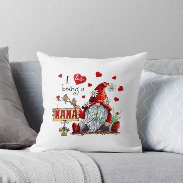 Item preview, I LOVE BEING A NANA - Gnome Daisy Heart designed and sold by outlandishgastr.