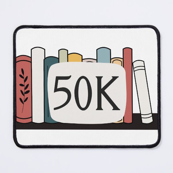 Item preview, 50 Thousand Word Count NaNoWriMo Sticker Design designed and sold by With Graceful Purpose.