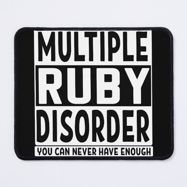 Item preview, Multiple ruby disorder you can never have enough gemstone mineral rock collector gift designed and sold by MetalicBabe.