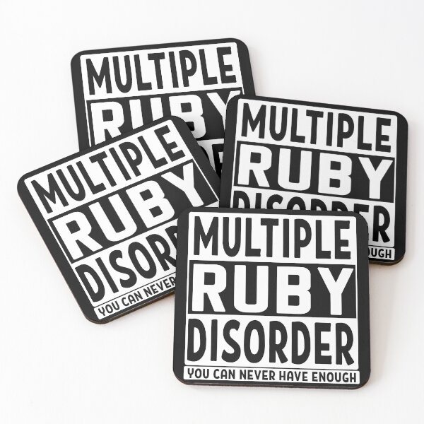Item preview, Multiple ruby disorder you can never have enough gemstone mineral rock collector gift designed and sold by MetalicBabe.