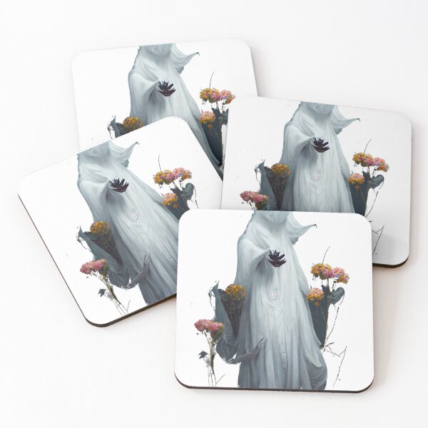 Item preview, Ghost of halloween giving you flowers designed and sold by Zaaabinski.