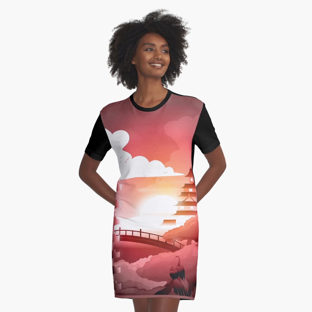 Item preview, Graphic T-Shirt Dress designed and sold by itsmidnight.