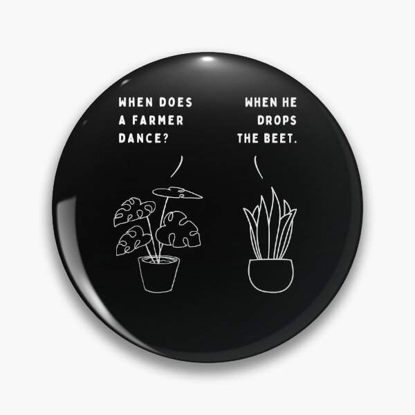 Item preview, Plant joke - When does a farmer dance?  designed and sold by ani-eni.