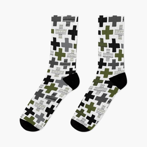 Artikelvorschau, Geometric Cross - Army Green entworfen und verkauft von Rainbows Galore.