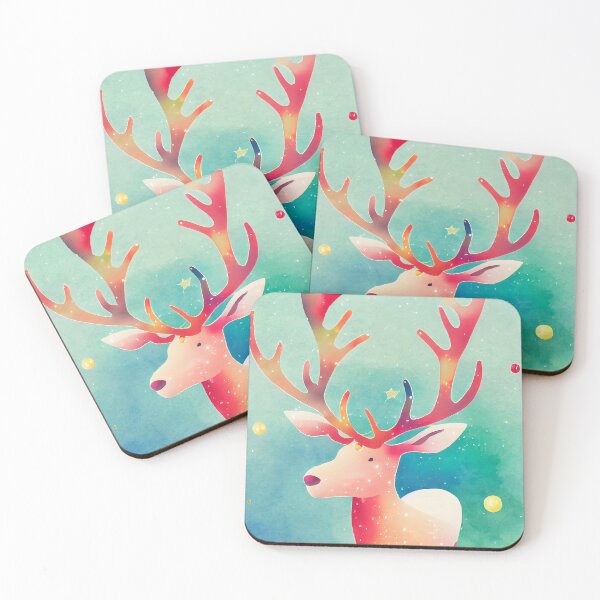 Item preview, Whimsical Vintage Christmas Character Reindeer with Stars and Snow Festive Abstract Cute Reindeer Art Vector Style designed and sold by CGSGraphics.