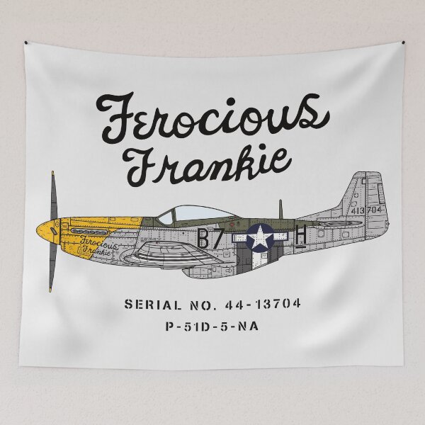 Item preview, P-51 Mustang - Ferocious Frankie designed and sold by 909 Apparel®.