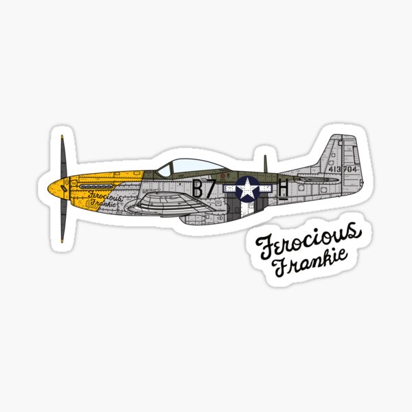 Item preview, P-51 Mustang - Ferocious Frankie designed and sold by 909 Apparel®.