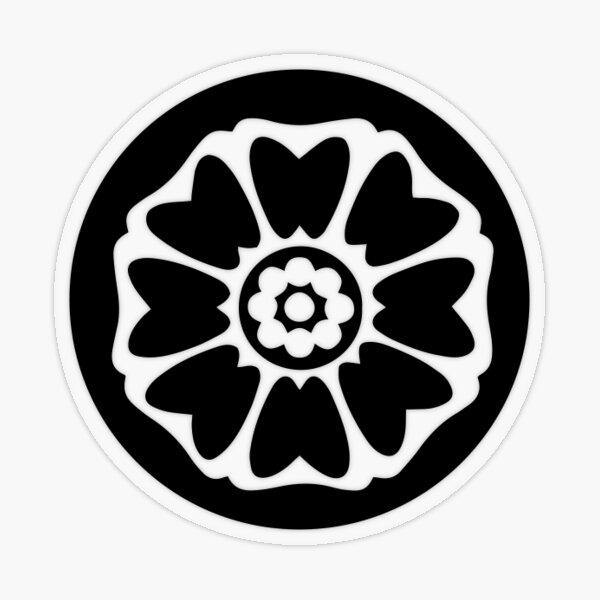 "Emblem of The Order of the White Lotus" Sticker by theredbt Redbubble