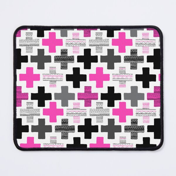 Item preview, Geometric Cross - Hot Pink designed and sold by Rainbows Galore.