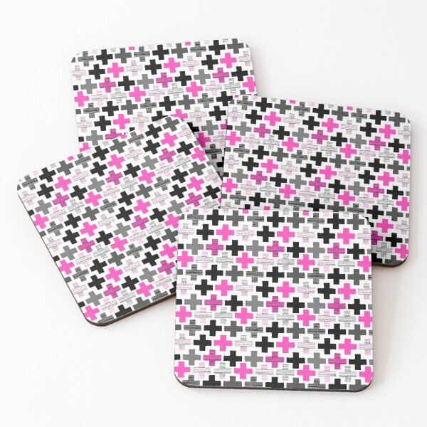 Artikelvorschau, Geometric Cross - Hot Pink entworfen und verkauft von Rainbows Galore.