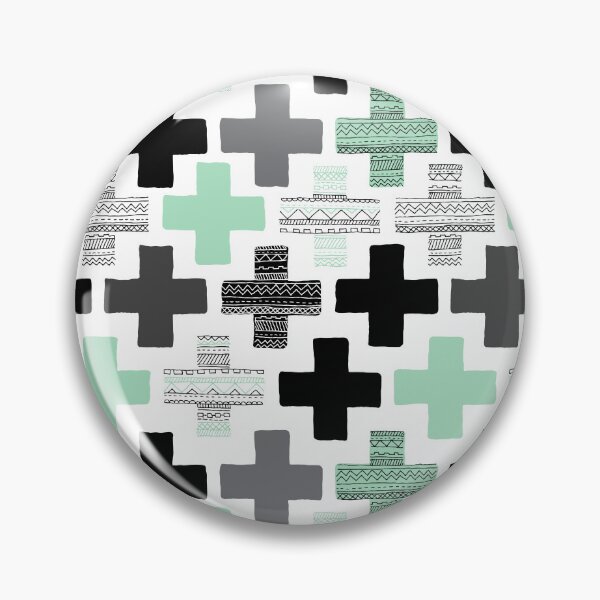 Artikelvorschau, Geometric Cross - Mint entworfen und verkauft von Rainbows Galore.