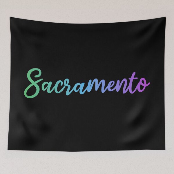 Item preview, Sacramento - California - rainbow name of city - American city designed and sold by ALLURE-minimal.