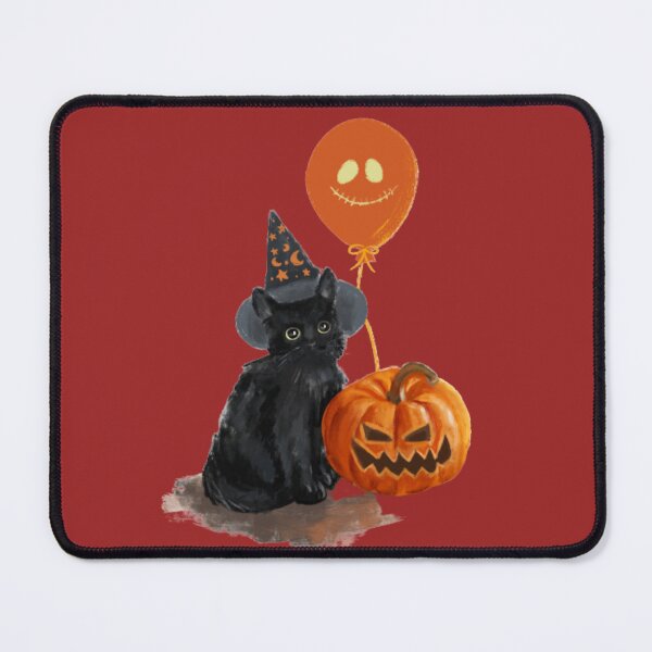Item preview, Black cat witch pumpkin head spooky fall halloween designed and sold by Kawaiishizz.