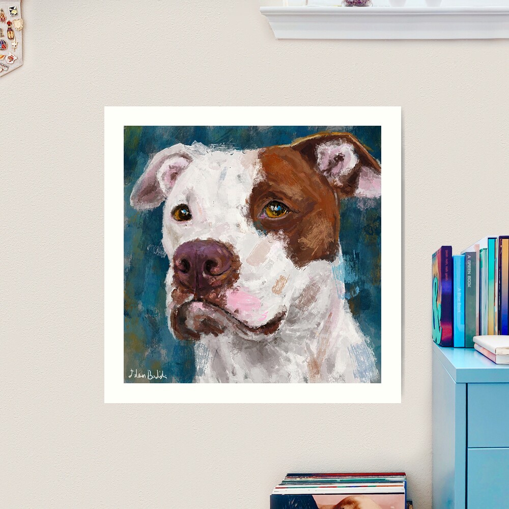 Pit Bull Painting Small Puzzle