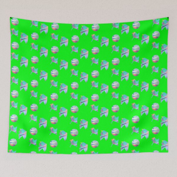 Item preview, Green neon geometric pattern | Green metallic pattern designed and sold by lausn.