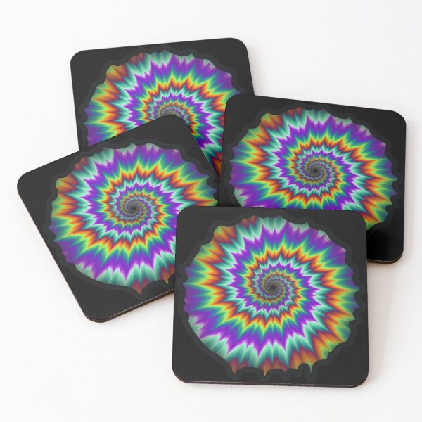 Item preview, Splash Multicolor fractal opt art designed and sold by OptLuv.