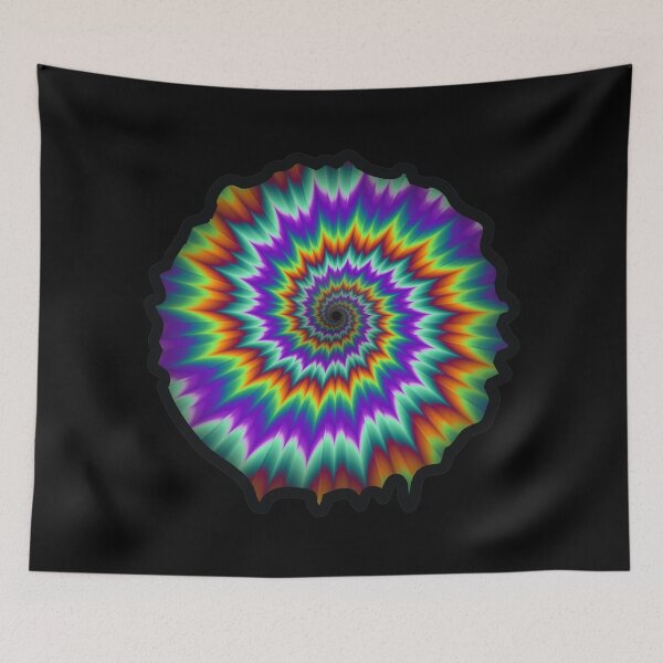 Item preview, Splash Multicolor fractal opt art designed and sold by OptLuv.
