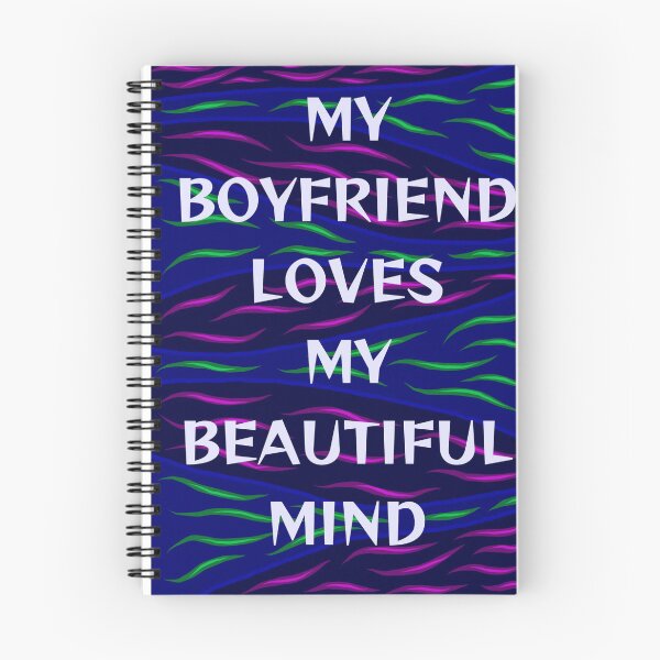 Item preview, Radical Feminist Humanist Quote - My Boyfriend Loves My Beautiful Mind designed and sold by LethalPixieDust.