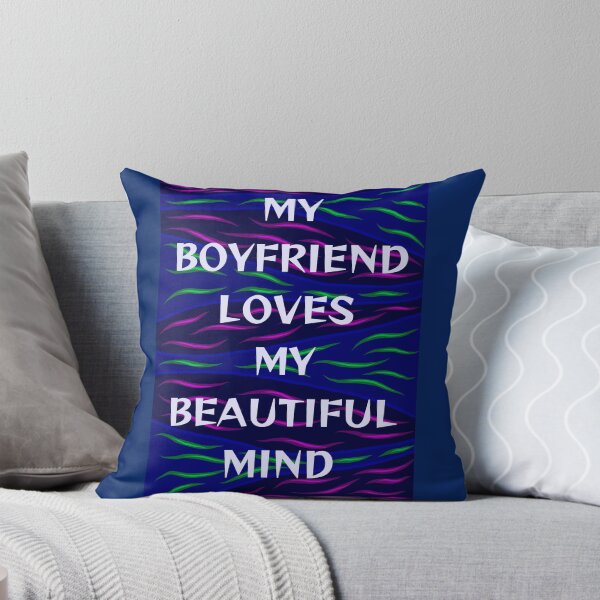 Item preview, Radical Feminist Humanist Quote - My Boyfriend Loves My Beautiful Mind designed and sold by LethalPixieDust.