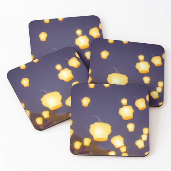 Item preview, ai flying lantern lit night sky  designed and sold by Music-design-22.