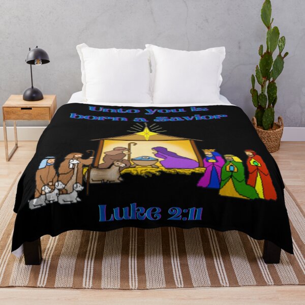 Item preview, A Savior is Born Nativity Scene ~ Luke 2:11 designed and sold by RhondaCGoins.