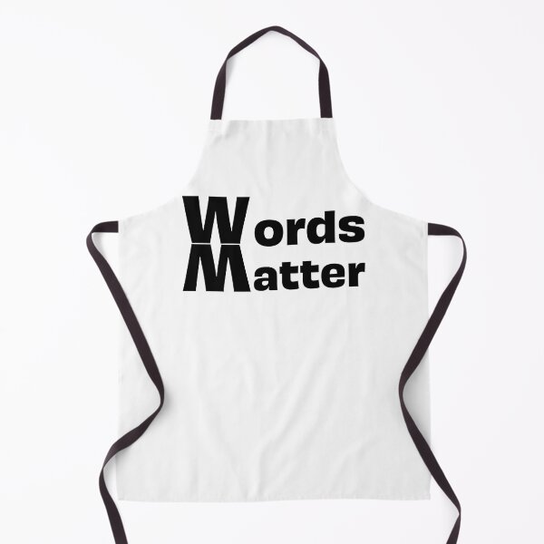 Item preview, Words Matter Black Text White background designed and sold by theted4.