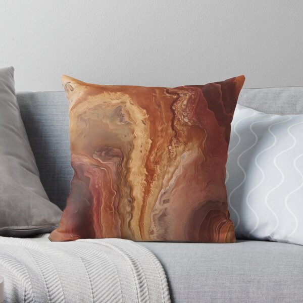 Burnt Sienna Throw Pillow