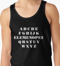 ABCDE FGHIJK ELEMENOPEE Funny Alphabet Joke Novelty Tshirt Men's Tank Top