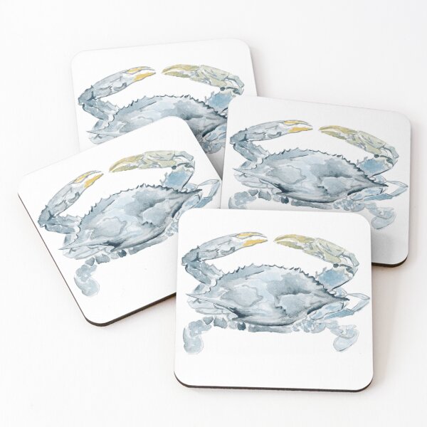 Item preview, Watercolor Silver Crab designed and sold by katiedavisburke.