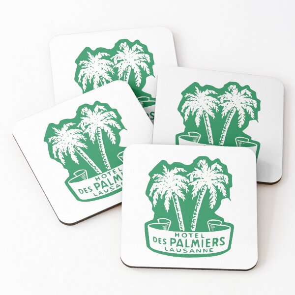 Item preview, Hotel Des Palmiers Lausanne Switzerland - Vintage Travel Sticker - Vintage Luggage Label Lake Geneva designed and sold by chrisrivait.