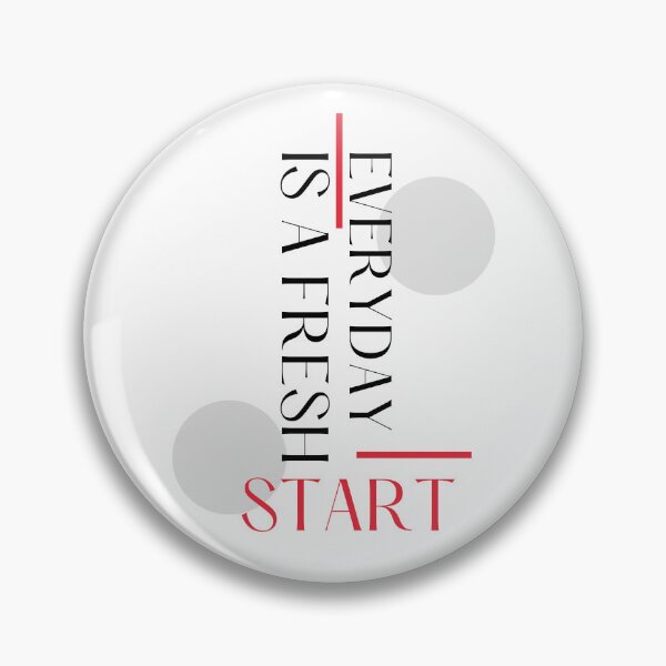 Item preview, Everyday Is A Fresh Start Black and Red designed and sold by Fine-One-Art.