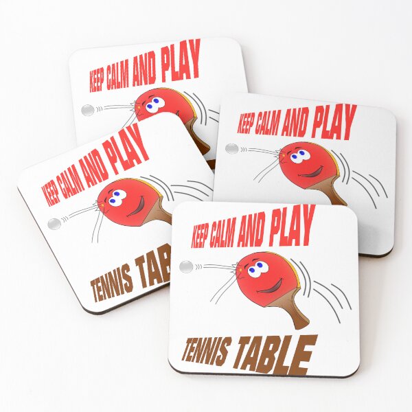 Item preview, Keep calm and play table tennis - funny ping pong sport designed and sold by latelierdechris.