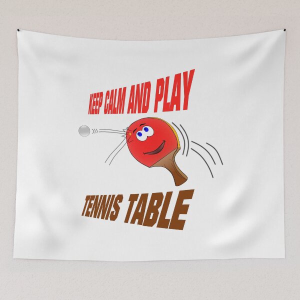 Item preview, Keep calm and play table tennis - funny ping pong sport designed and sold by latelierdechris.
