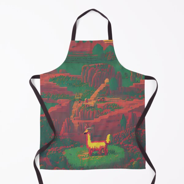 Item preview, pixelated llama designed and sold by GOLDENLIONPERU.