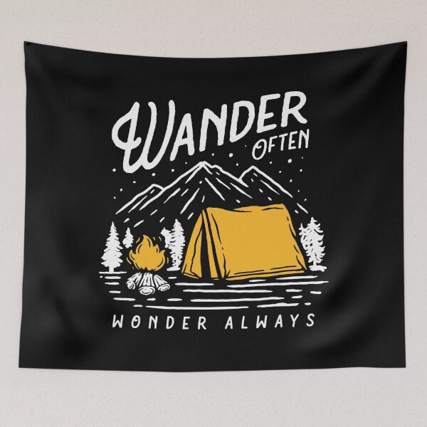 Item preview, Wander often-wandes always Adventure Camping designed and sold by BELASKRI STORE.