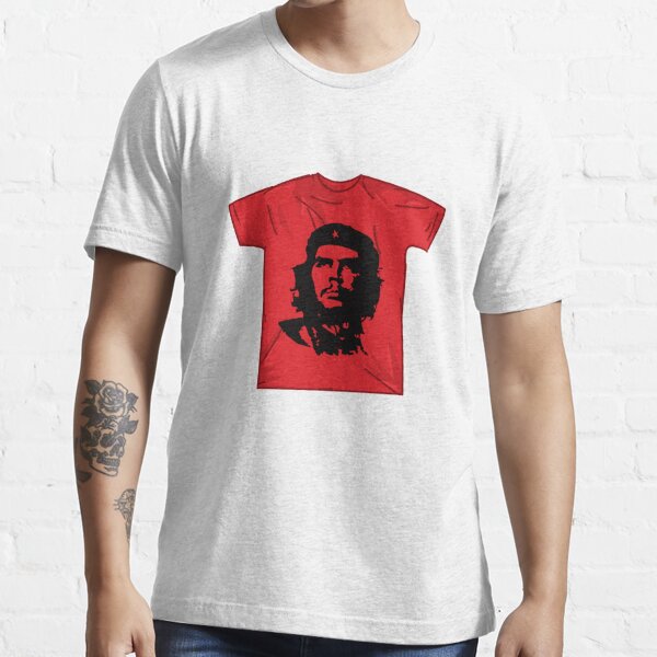 T-Shirt, Che Guevara w Soviet Hammer and Sickle Red Bandana Cotton T Shirt  for Men Crazy Tops Tees On Sale Funny