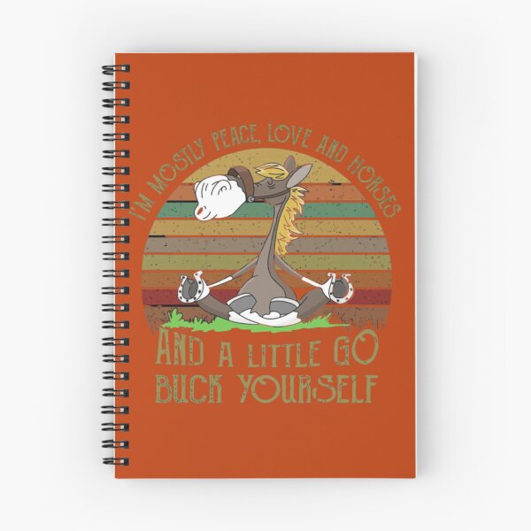 Item preview, I'M MOSTLY PEACE, LOVE AND HORSES AND A LITTLE GO BUCH YOURSELF designed and sold by HBAshop20.