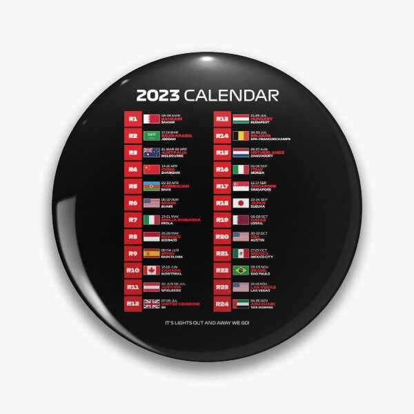 Item preview, 2023 Season Calendar - It's Lights Out and Away We Go (White - Black BG) designed and sold by FilipeFerreira.