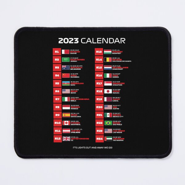 Item preview, 2023 Season Calendar - It's Lights Out and Away We Go (White - Black BG) designed and sold by FilipeFerreira.