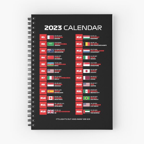 Item preview, 2023 Season Calendar - It's Lights Out and Away We Go (White - Black BG) designed and sold by FilipeFerreira.