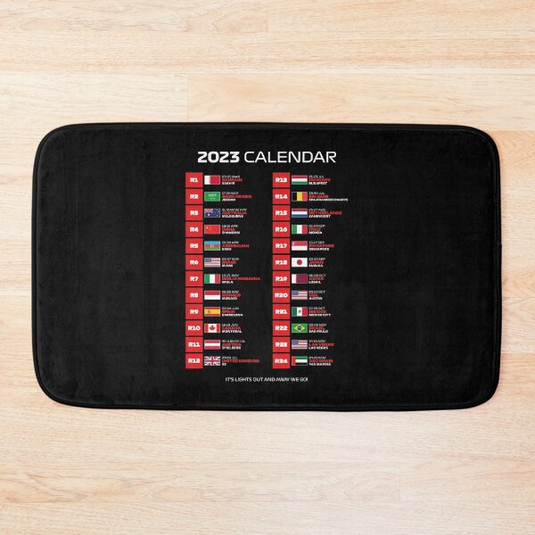 Item preview, 2023 Season Calendar - It's Lights Out and Away We Go (White - Black BG) designed and sold by FilipeFerreira.