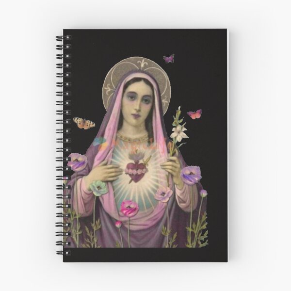 Item preview, Mother Mary With Butterflies and Flowers  .2. designed and sold by Rowena Jones.