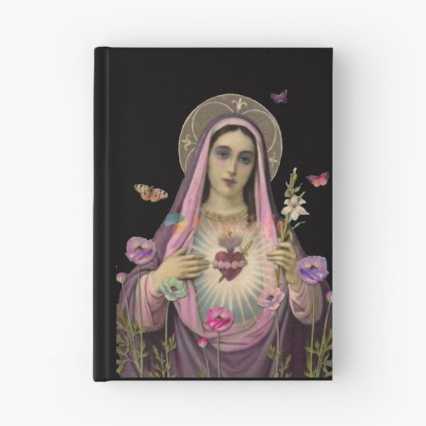 Item preview, Mother Mary With Butterflies and Flowers  .2. designed and sold by Rowena Jones.