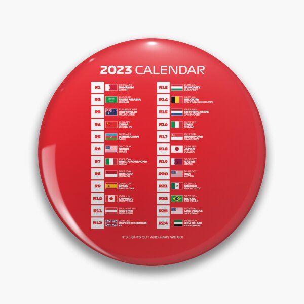 Item preview, 2023 Season Calendar - It's Lights Out and Away We Go (Red BG) designed and sold by FilipeFerreira.