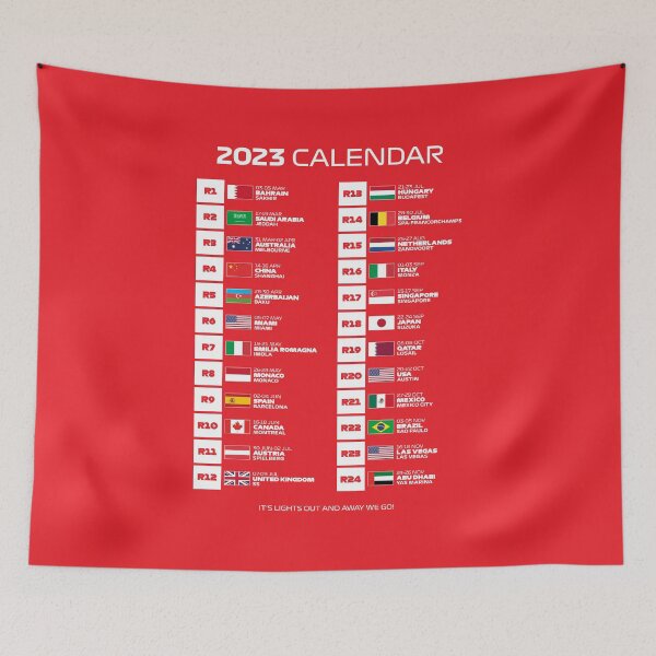 Item preview, 2023 Season Calendar - It's Lights Out and Away We Go (Red BG) designed and sold by FilipeFerreira.