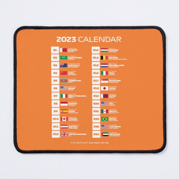 Item preview, 2023 Season Calendar - It's Lights Out and Away We Go (Orange BG) designed and sold by FilipeFerreira.