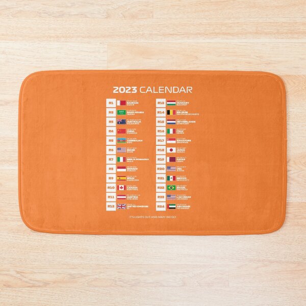 Item preview, 2023 Season Calendar - It's Lights Out and Away We Go (Orange BG) designed and sold by FilipeFerreira.