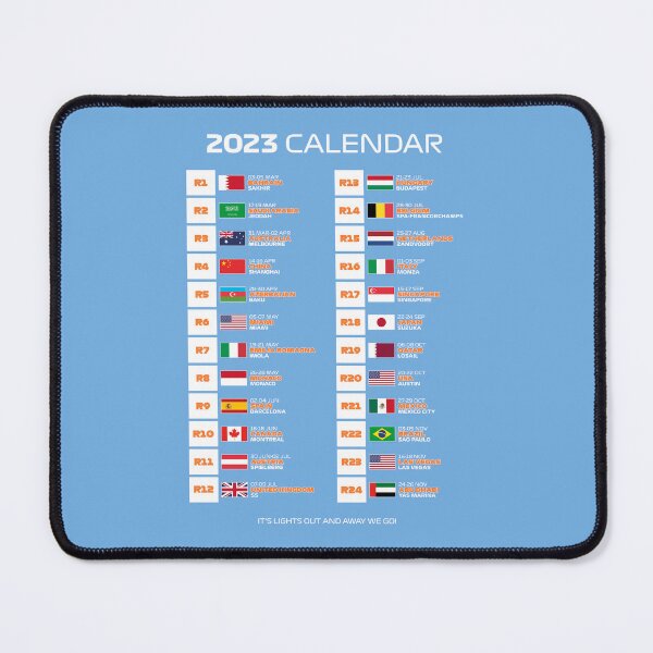 Item preview, 2023 Season Calendar - It's Lights Out and Away We Go (Blue BG) designed and sold by FilipeFerreira.